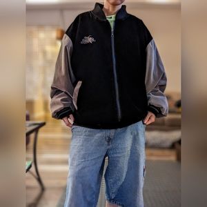 Store Close Mid Of Nov!! LAS VEGAS VELVET VARSITY JACKET BY LULU XXL